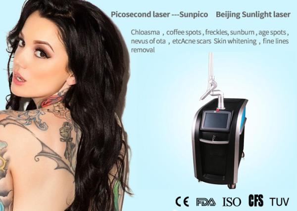 Salon / Clinic Picosecond Laser Tattoo Removal Machine For Acne Scar Treatment