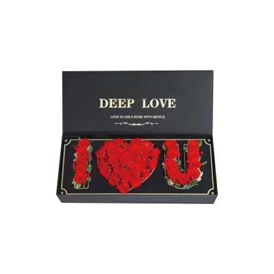 CMYK Rectangular Cardboard Flower Box With Liners And Foams