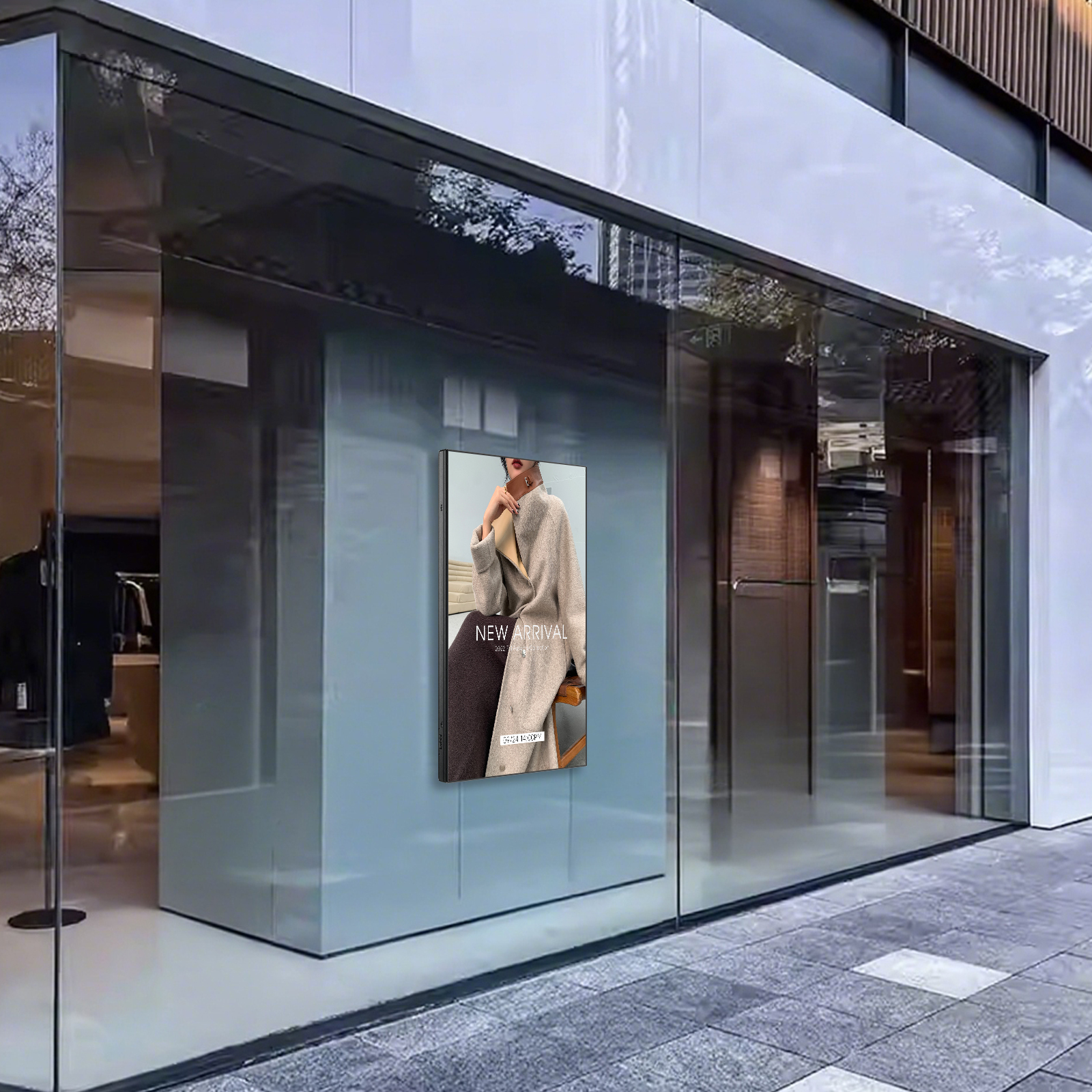 Shopping Mall Digital Window Display Android Signage Screen Cloud-Based CMS 