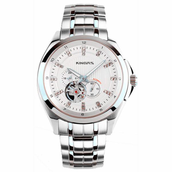 Stainless Steel Skeleton Men's Mechanical Automatic Watch OEM