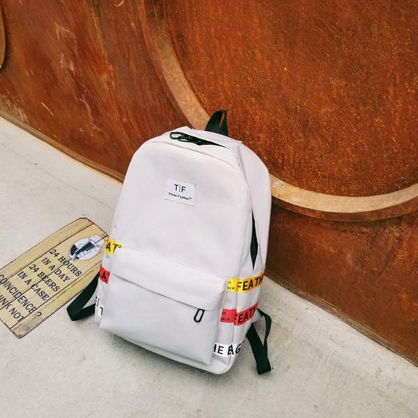 Schoolbag female Korean version of high school students backpacks large capacity backpacks male street photo trend