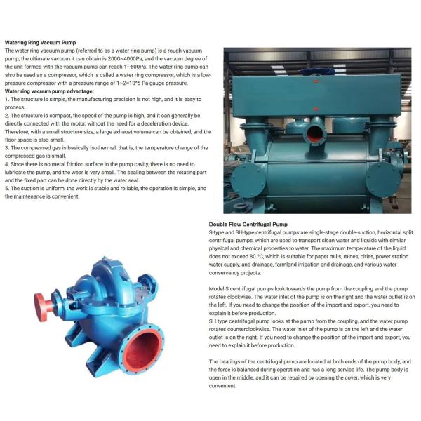 Управлять мотора вакуумного насоса кольца воды нержавеющей стали высокой эффективности