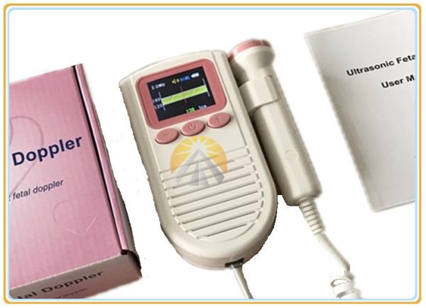 Home Ultrasounic Pocket Fetal Doppler 2 Mhz PHR Probe 0.48KG Weight