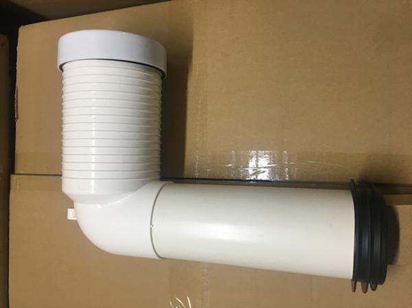 White 90 Degree Toilet Pan Connector No Smell Long Lifespan For Waste Pipe