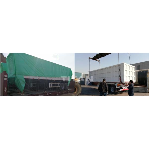 TITAN Hydraulic 3 Axle Tipper Semi Trailer Tractor Tipper Trailer for Sale Near Me in Mauritius