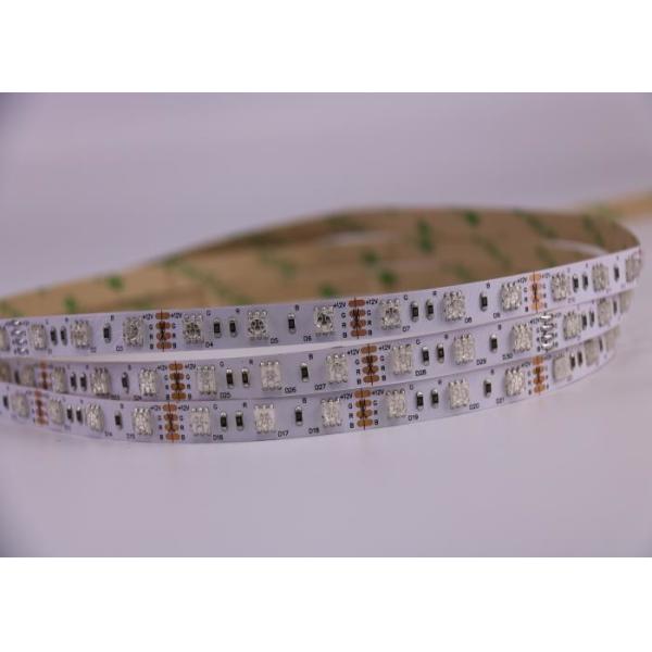 Les lumières de bande flexibles adhésives transparentes de LED, ruban de 5m/Reel