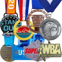 Deportes Medallas de metal personalizadas Patinaje de remo Letras Atletismo Estudiante Medalla ganadora