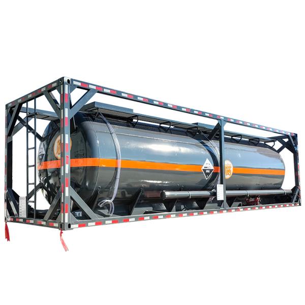 30 Feet ISO Tank Container Carbon Steel For Chemical Liquid Oil Gas Storage Transport