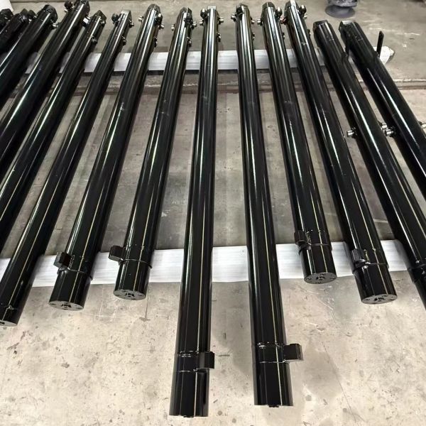 Custom Telescopic Hydraulic Cylinder High Tonnage Long Stroke Hard Chrome Plated For Crane