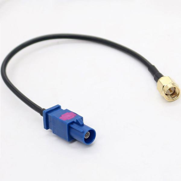 28cm RG174U RF Cable Assemblies FAKRA To SMA Male Head Male