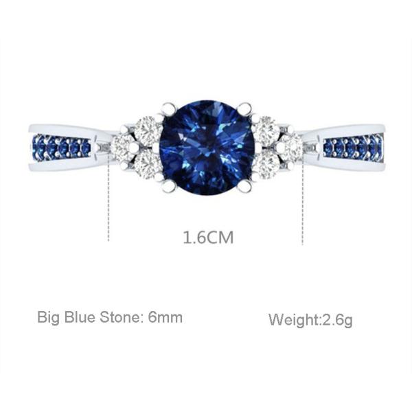 Diamond Sapphire Engagement Rings Environmental Copper