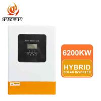Vente en gros d'inverseur hybride 48V de 6,2 kW à l'aide d'un on/mppt d'un inverseur hors réseau de 5,5 kW, d'un inverseur solaire hybride de 6,2 kW