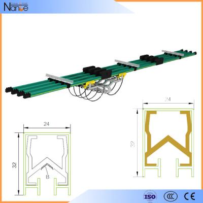 Rails isolés de conducteur, systèmes d'électrification de kits de grue de pont
