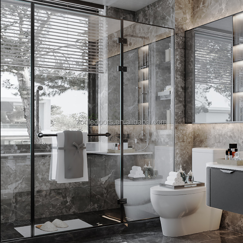 Economic Straight Sliding Shower Door With 4/5/6mm Tempered Glass