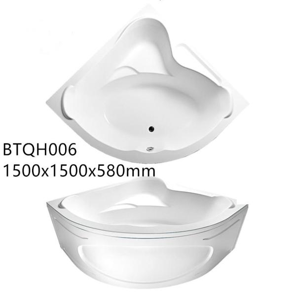 Comfortable Acrylic Freestanding Jacuzzi Bathtub , Corner Indoor Jacuzzi Tub