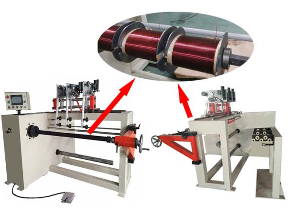 Three 400mm Height Transformer Coil Winding Equipment With Conductor Wire