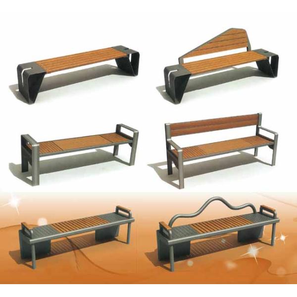 Customized Garden Park Bench , Outdoor Park Benches