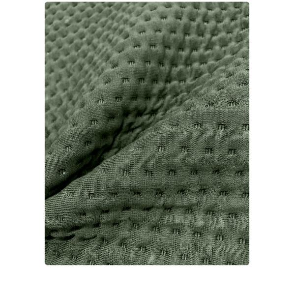 Knitted Modern Fabric Sofa Set Ergonomic Cloth Green 3 Seater Fabric Sofa
