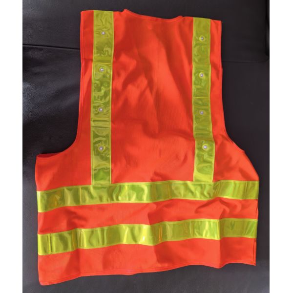 Safety Reflective Jacket 12 LED Light-Up Safety Vest with Reflective Strips – Ideal for Workers, Rechargeable Battery Workers & Cyclists Vests