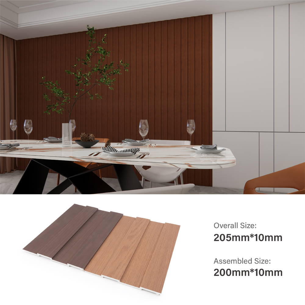 Moisture Resistant Easy Install Indoor WPC Wall Panel for Interiors