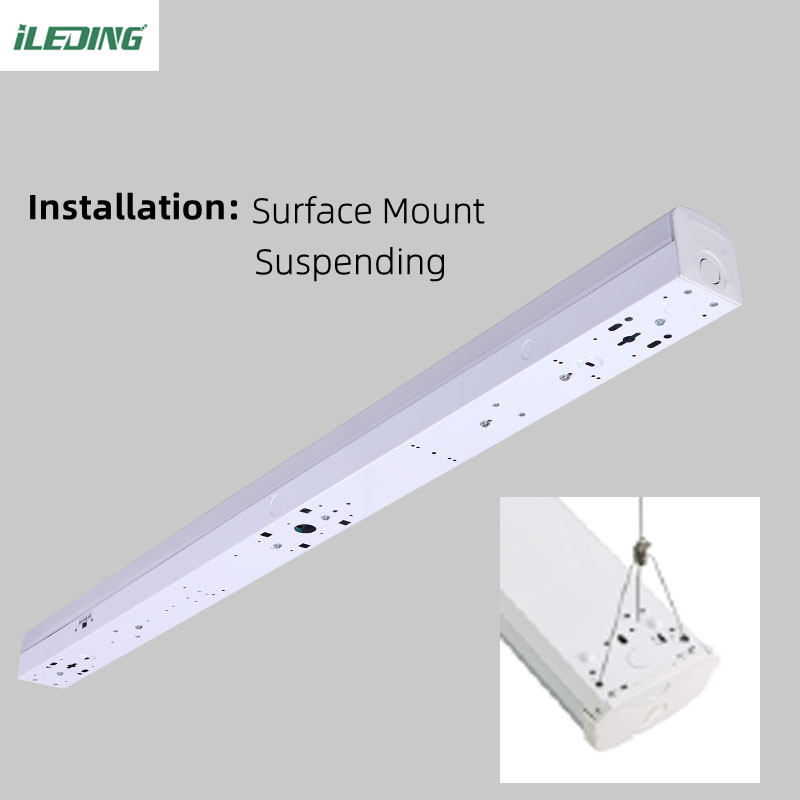 Sensor Control 2FT 4FT 8FT Led Linear Batten Strip Light 35w 46w 65w Shop Light Fixture 120-347V