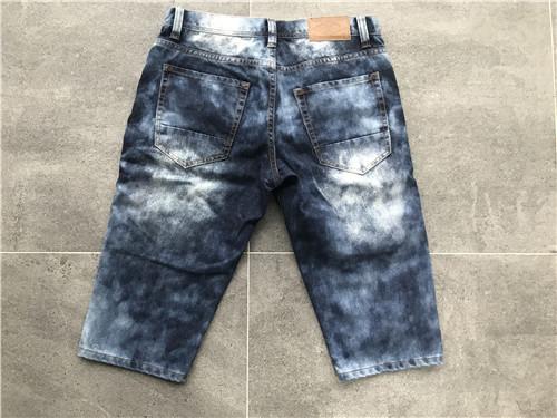 Medium Mottle Wash Mens Denim Jacket And Jeans With Indigo Denim Material TW69995