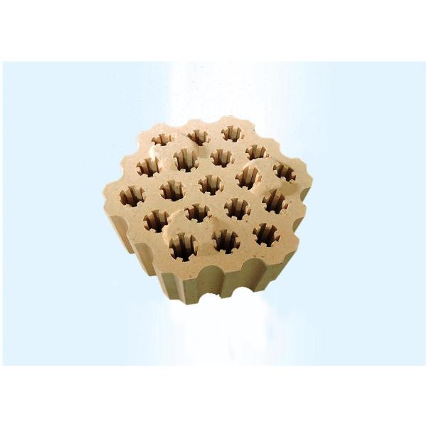 Fireclay Checker Fire Proof Brick / Lattice Insulating Refractory Brick For Stove