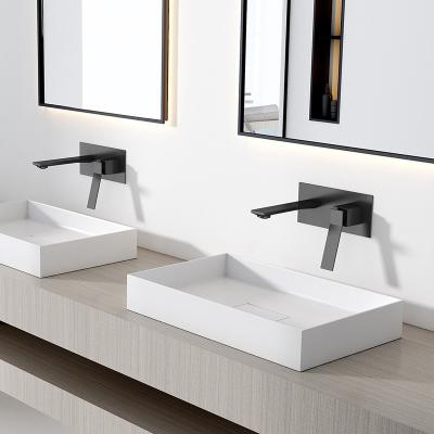 ODM Single Lever Basin Mixer Chrome Matte Black Wall Mounted Taps