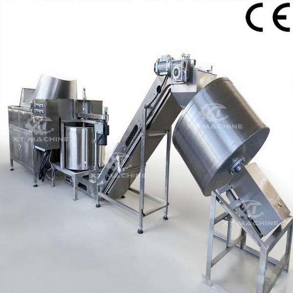 Commercial Fully Automatic Frying Machine For Nuts Processing Plant Peanut Cashew Nut Production Line 350-400kg/h