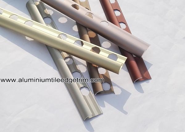 Aluminium Alloy Satin Matt Anodized Ceramic Tile Corner Trim For Wall Tile Edge