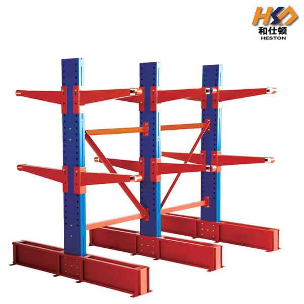 500kg 2mm 2M Industrial Pallet Racking Shelf Cantilever Shelving Double Side Heavy Duty