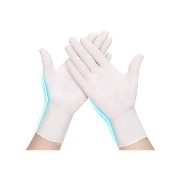 No Texture Sterile Latex Surgical Gloves Disposable High Elastic Earband