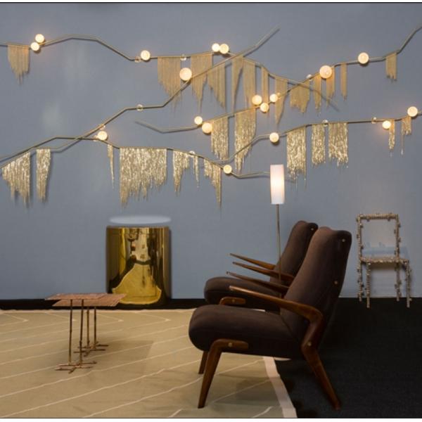 European Modern Gold Decoration Wall Light Fixtures Indoor