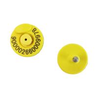 28 mm RFID Ear Tag Para T901 IEC 68-2-6 Vibração Padrão Poliéter Uretano