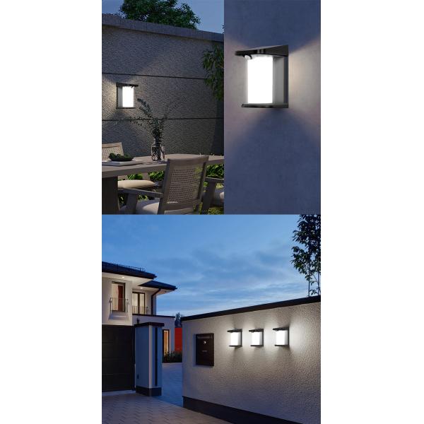 12.5*10.4*18cm Solar Wall Light B719 Model Number Led Wall Lamp Outdoor Solar Garden Lights