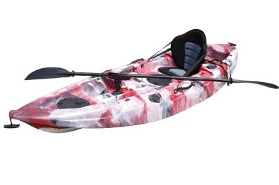 Caiaque adulto pequeno de pouco peso, pescador Sit On Top Fishing Kayak em tandem da impressão com Seat de luxe