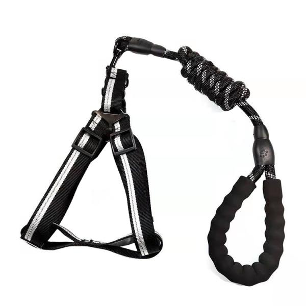 Поводок собаки Dia 1/2» отражательный небольшой средний большой с проложенной ручкой