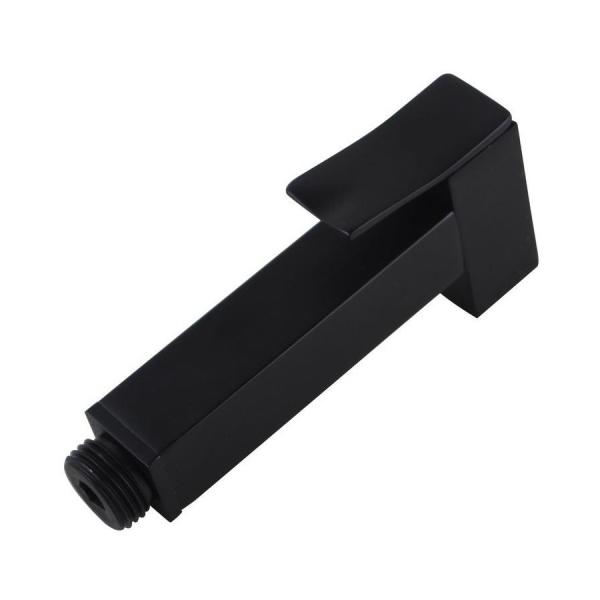 2024 Lizhen Household Brass Square Black Toilet Bidet Spray Diverter Wash Kit With Hose