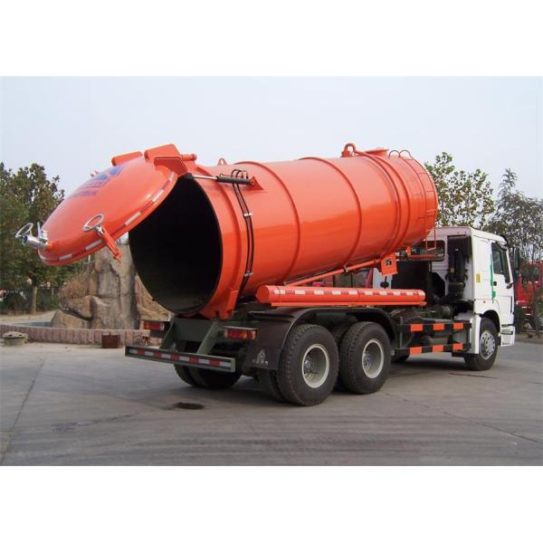 Sinotruk HOWO Vacuum Suction Truck With Jetting Cleaning KEG Pipe Nozzle 12m3 Tanker