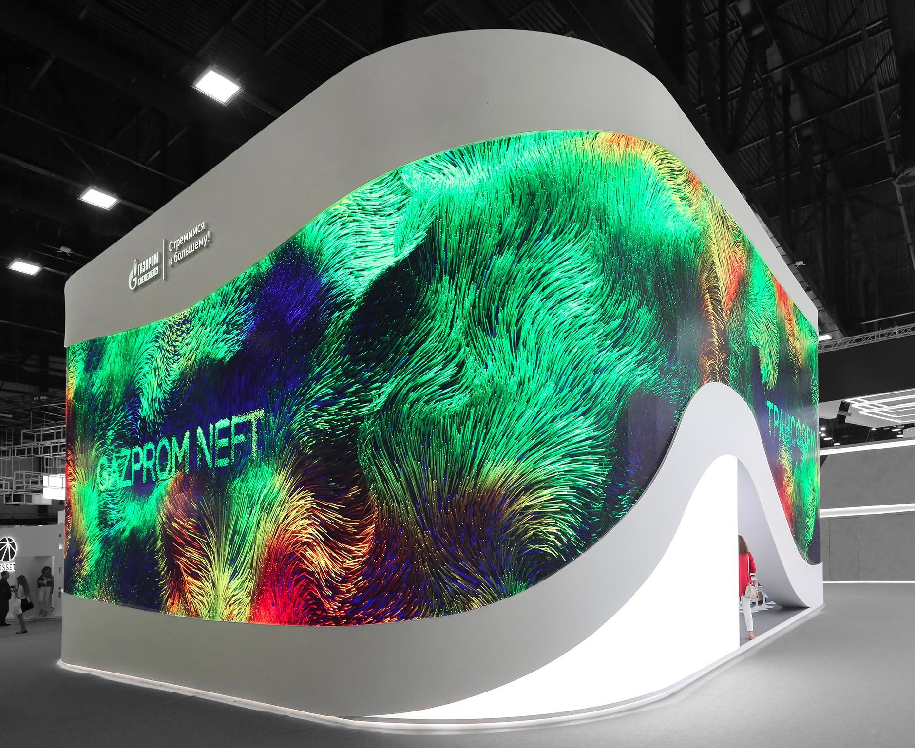 Auditorium Advertising Curved Led Panels P2 . 5 320*160mm 140deg Horizontal