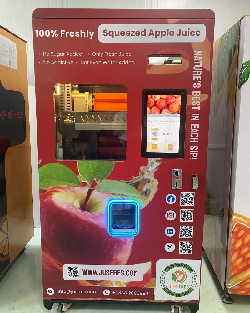 Apple Juice Vending Machine with Cash/Cashless