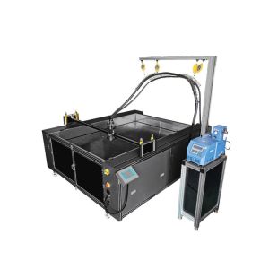 Machine à coller CNC haute précision, à base d'eau, avec 2 postes de travail