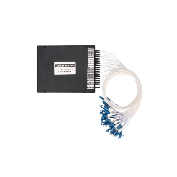 100GHz 18CH DWDM OADM DWDM MUX DEMUX Alta uniformidad para una transmisión de datos consistente en aplicaciones de larga distancia