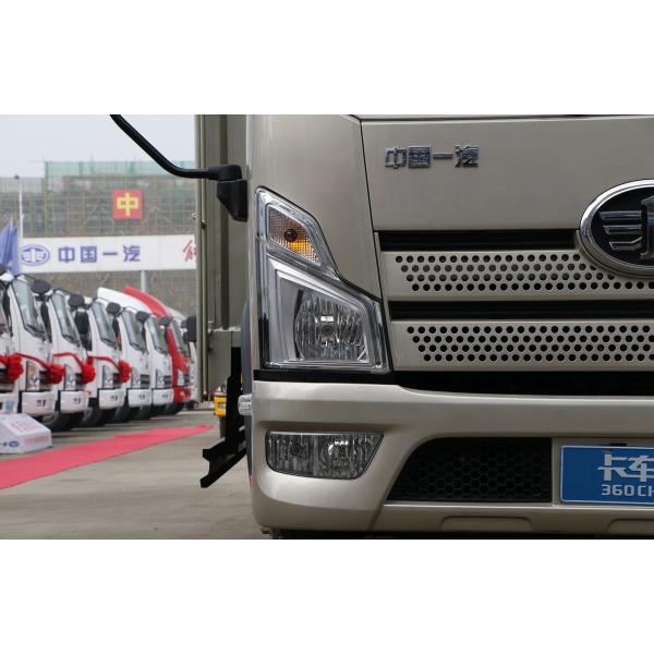 Camión de carga usados de la marca Faw Champagne Color 4*2 Recinto Camión de carga de la marca Faw 4 metros Caja Cabina plana