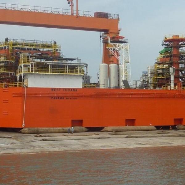 Navio de flutuação durável que lança Marine Rubber Airbag
