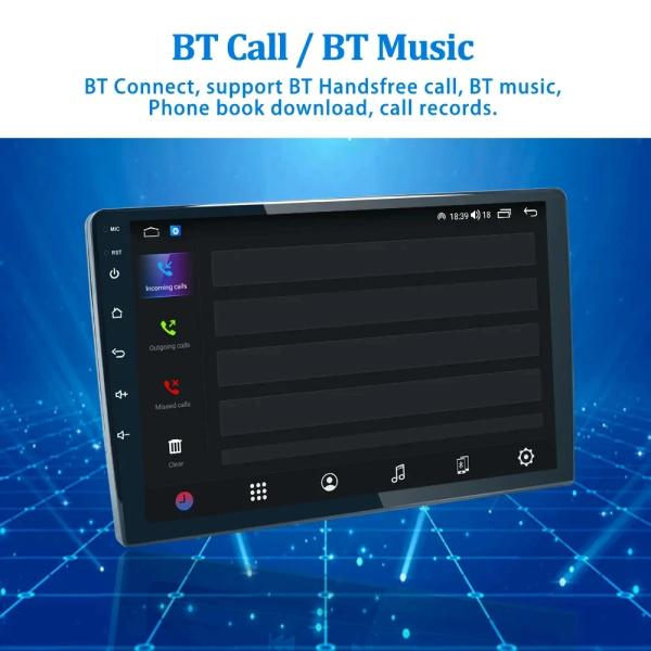 Главное устройство универсального автомобильного радио с операционной системой Android 11.0 и встроенным Android Auto