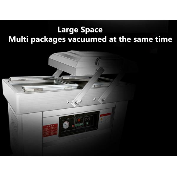 Industrial Chicken Double Vacuum Chamber Sealer for Bags Packaging 10mm Sealing Width