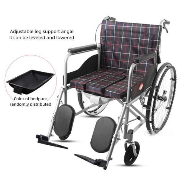 Кресло-коляска регулируемого легковеса высоты складная ручная на пожилой пациент 85cm