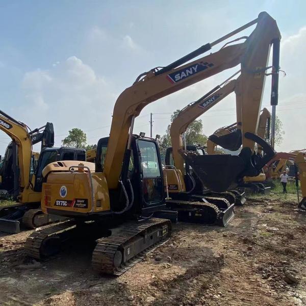 Sany 75C Использованный экскаватор Sany 6120 X 2220 X 2720 мм с двигателем AU-4LE2X 11,5 оборотов в минуту