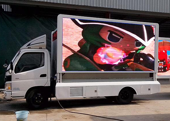 Commercial P8 LED Truck Display  Full Color Outdoor Video / Stage Car LED Screen